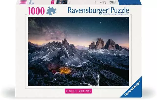 Beautiful Mountains: Three Peaks, Dolomites 1000pc