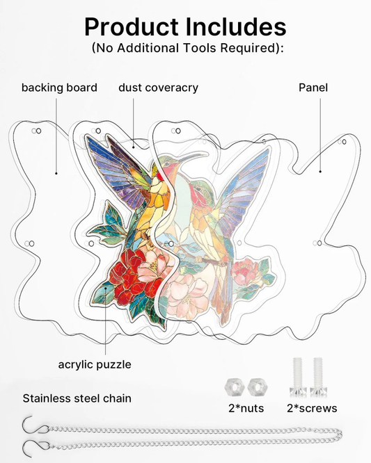 Acrylic Jigsaw: Two Birds of Spring 83pc