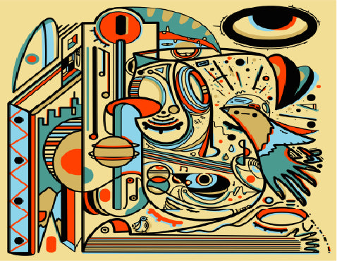"Dreams of quiet thoughts from baths and all of the above" by James Beck 65pc