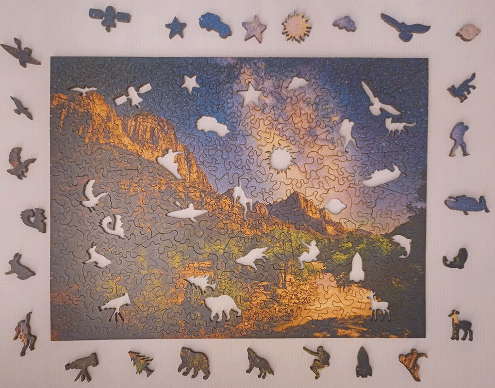 Milky Way Mountainscape, Zion National Park 385pc