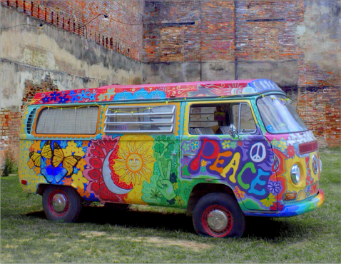 Peace Bus by Candy Halliburton 63pc