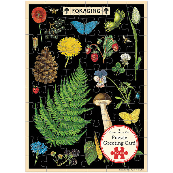 Foraging Puzzle Greeting Card 60pc