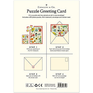 Wildflowers Puzzle Greeting Card 60pc
