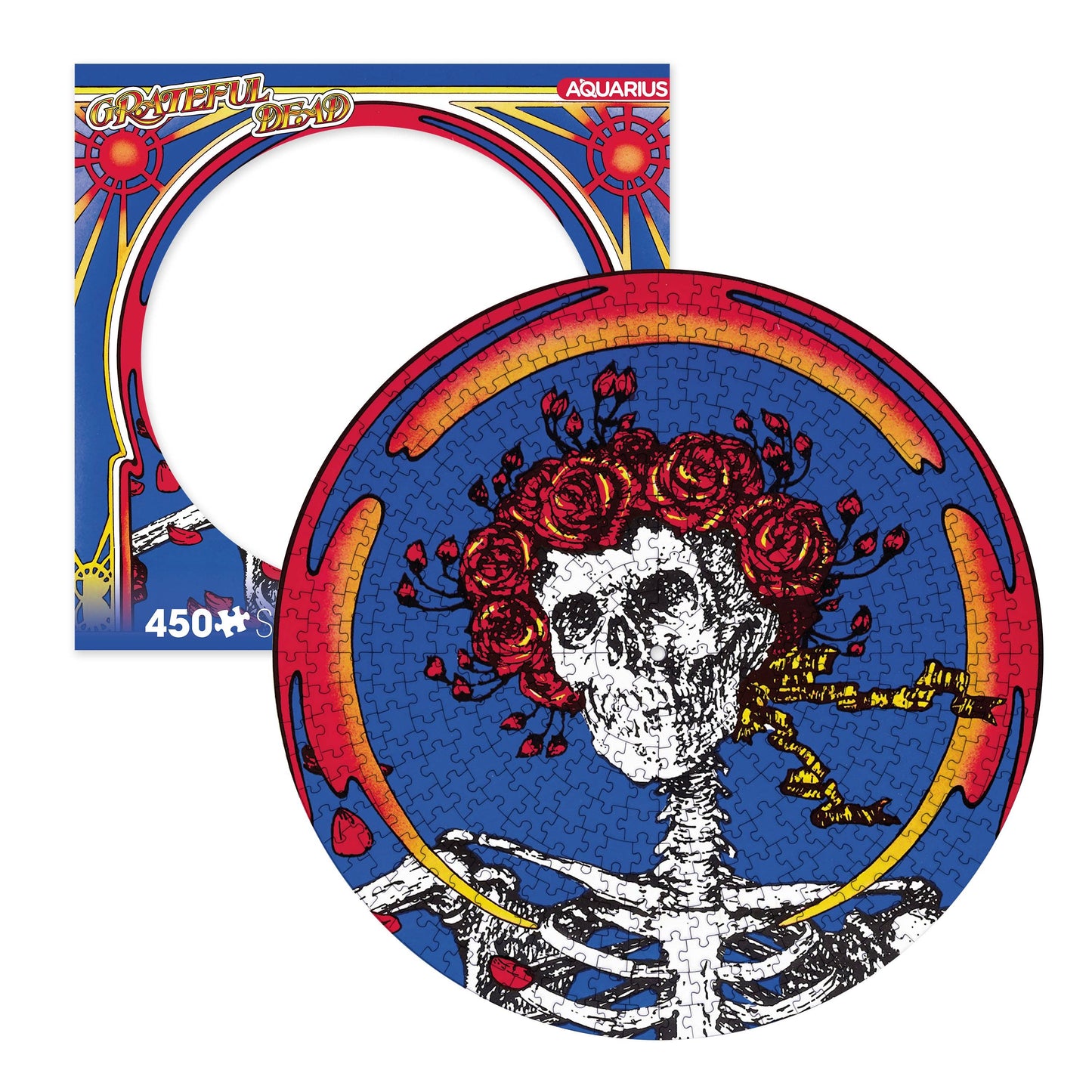 Vinyl Album Round: Grateful Dead Skull & Roses 450pc