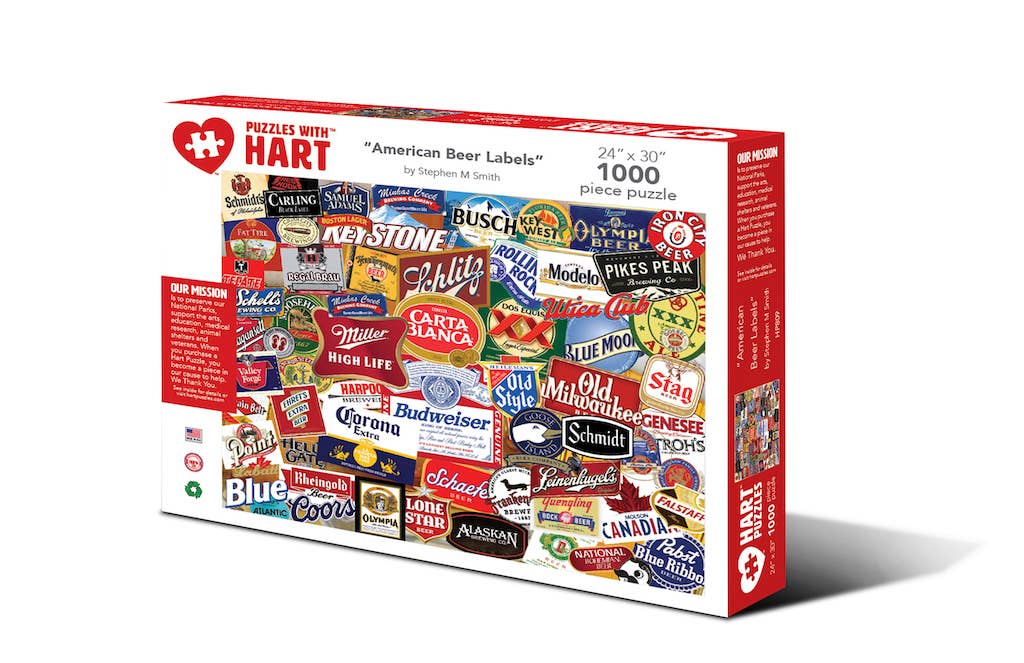 American Beer Labels by Steve Smith 1000pc