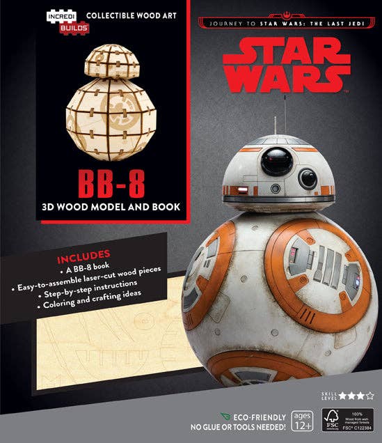 Journey to Star Wars: The Last Jedi: BB-8 3D Wood Model and Book