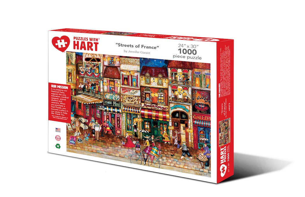Streets of France by Jennifer Garant 1000pc