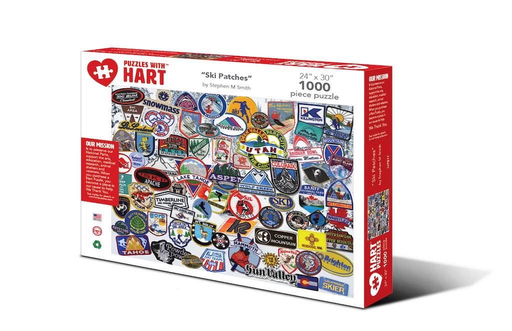 Ski Patches by Steve Smith 1000pc