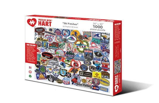 Ski Patches by Steve Smith 1000pc