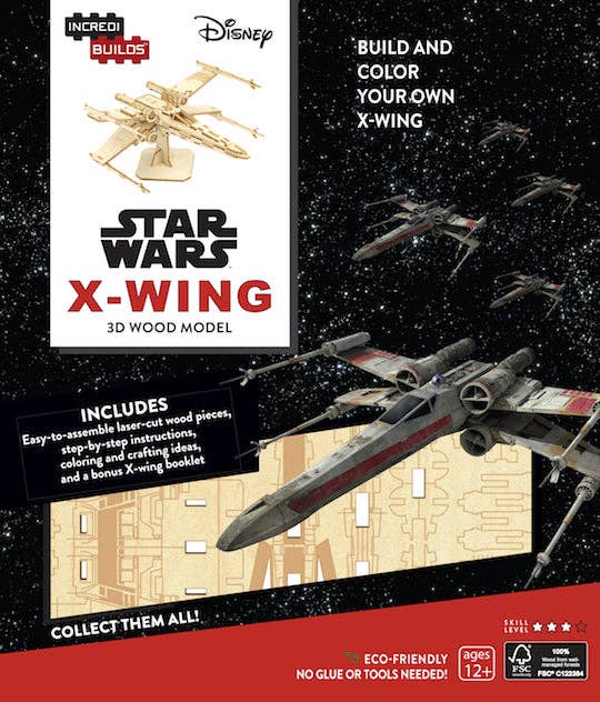 Star Wars: X-Wing 3D Wood Model