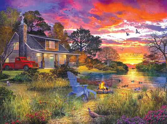 Evening Cabin 1000pc