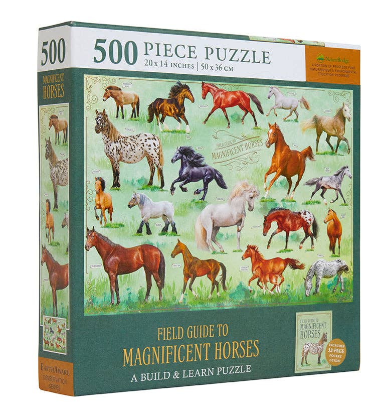 Field Guide to Magnificent Horses 500pc