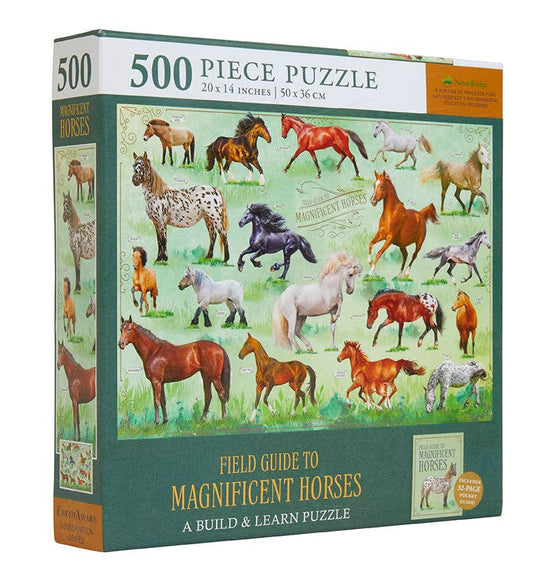 Field Guide to Magnificent Horses 500pc