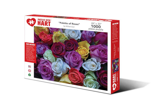 Palette of Roses by William Carr 1000pc