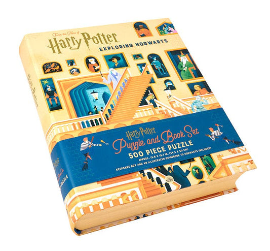 Exploring Hogwarts Puzzle and Book Set 500pc