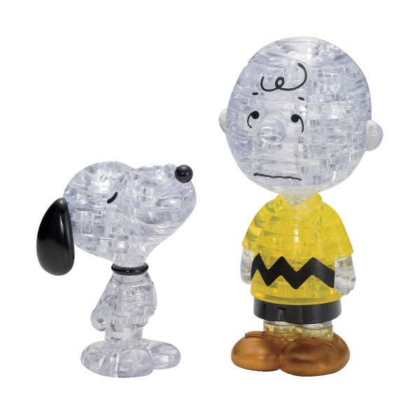 Deluxe Crystal Puzzle - Snoopy & Charlie Brown